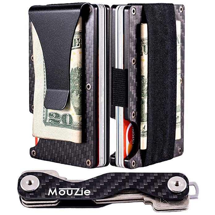 Top 30 Best Metal Wallets In 2019 Buying Guide Bestwalletso!   nline - mouzie carbon fiber money clip cash strap band source amazon